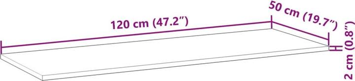 Image du produit vidaXL Schreibtischplatte (120 x 50 cm)
