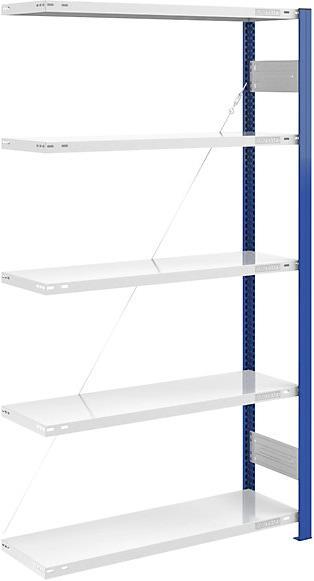 Actual product image eurokraft pro Storage boltless rack, shelf upright blue