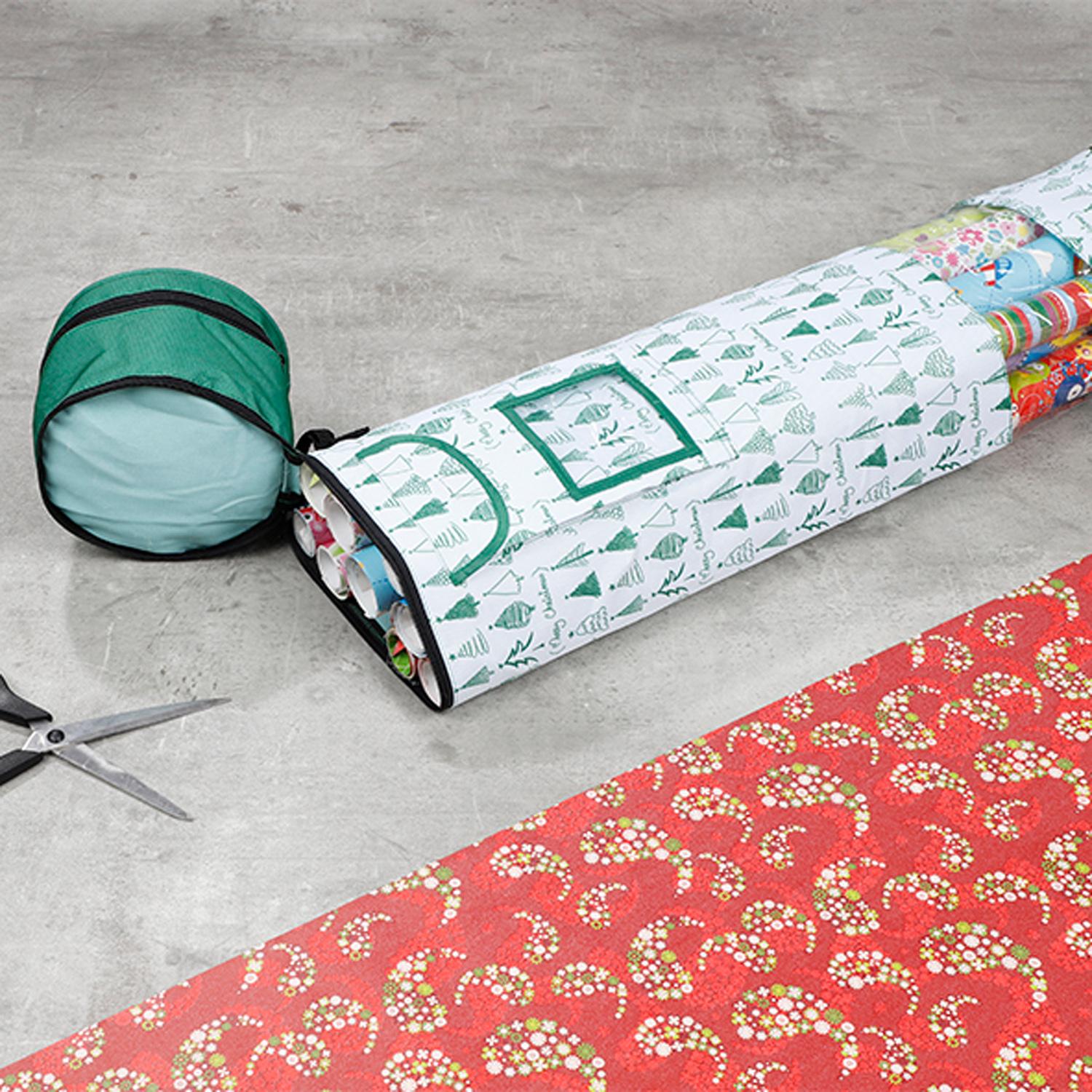 Inda-Exclusiv, Geschenkverpackung, Geschenkpapier-Organizer Tannenbaum Weihnachten Motiv (Geschenkpapier, 1 x)