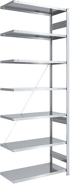 Actual product image eurokraft pro Boltless storage rack, galvanised, lightweight design