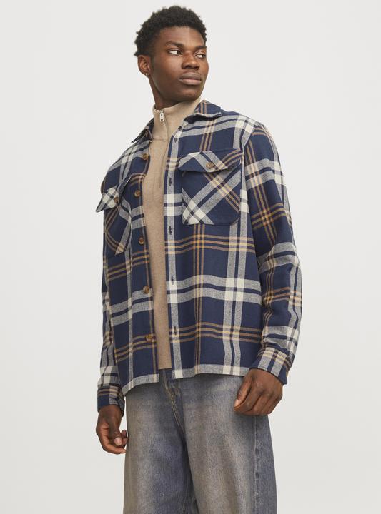 Image du produit Jack & Jones Jprraymond Melange Check Ls Overshirt Sn (M)