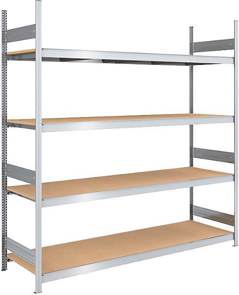 Produktbild kaiserkraft Grossfach-Steckregal mit Spanplatten