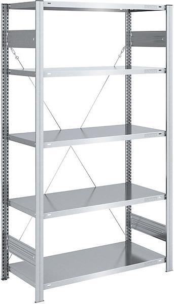 Actual product image eurokraft pro Storage boltless rack, galvanized, type light