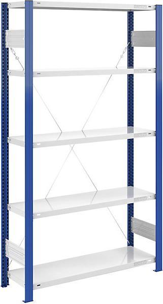 Actual product image eurokraft pro Storage boltless rack, shelf upright blue
