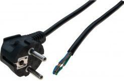 Produktbild Exertis Connect Netzanschlusskabel, Schutzkontaktstecker an offenes Adernende, schwarz, 3.0 m (3 m)
