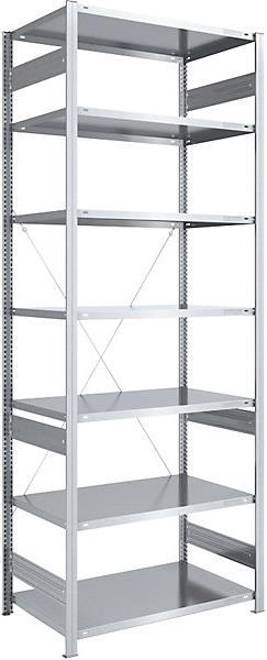 Actual product image eurokraft pro Storage boltless shelving, galvanized, medium-heavy design