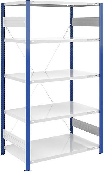 Actual product image eurokraft pro Storage boltless rack, shelf upright blue