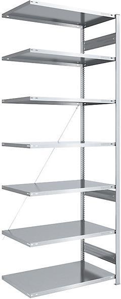 Actual product image eurokraft pro Storage boltless shelving unit, galvanised, lightweight construction
