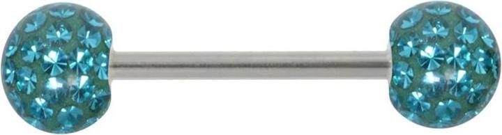 Actual product image Bijouteria Tongue piercing (Surgical steel, Crystal)