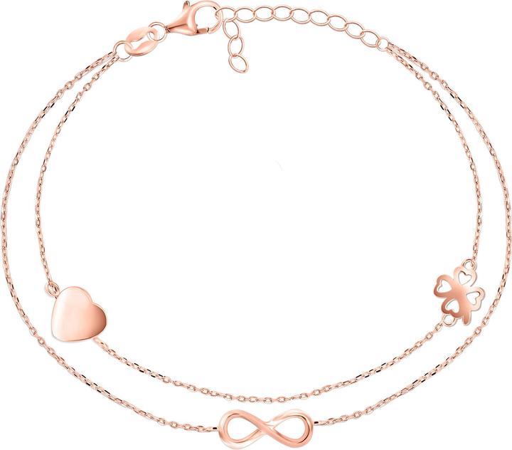 Immagine prodotto Brilio Argento - Bracciale doppio in bronzo con ornamenti BRC34R