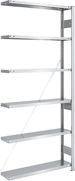 Actual product image eurokraft pro Boltless storage rack, galvanised, medium duty design