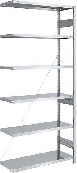 Actual product image eurokraft pro Boltless storage rack, galvanised, medium duty design