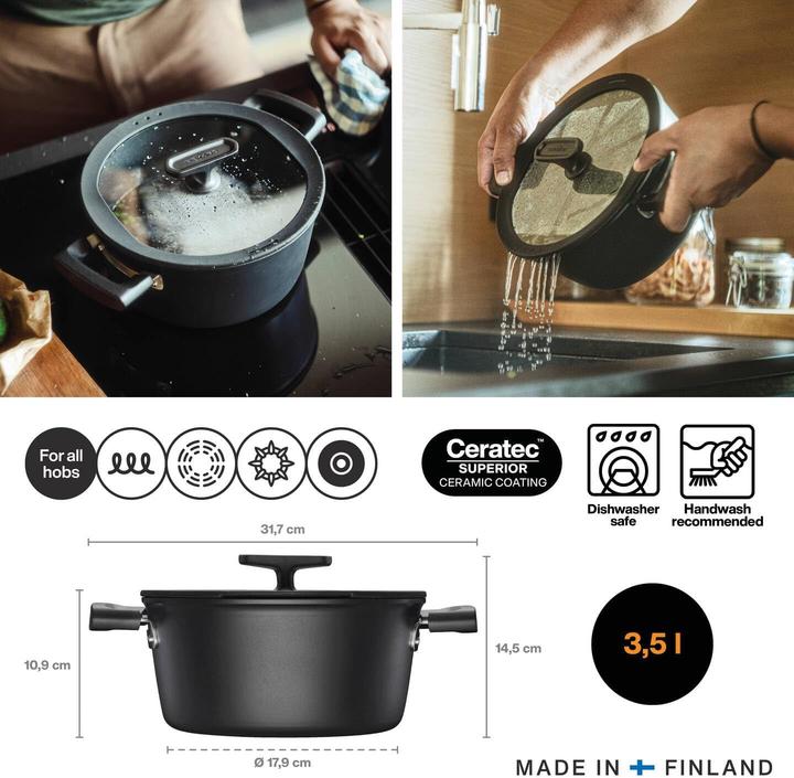 Immagine prodotto Fiskars CREA 1075526 (22 cm, Pentola, Alluminio)