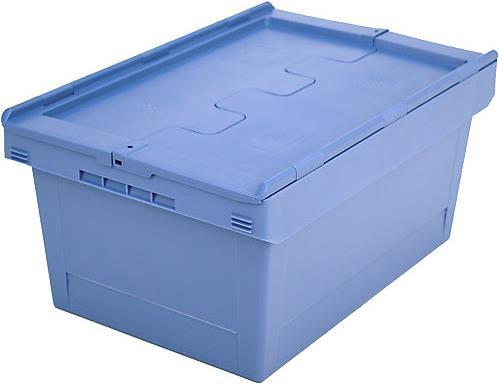 Actual product image kaiserkraft Reusable stacking container with hinged lid