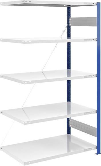 Actual product image eurokraft pro Storage boltless rack, shelf upright blue