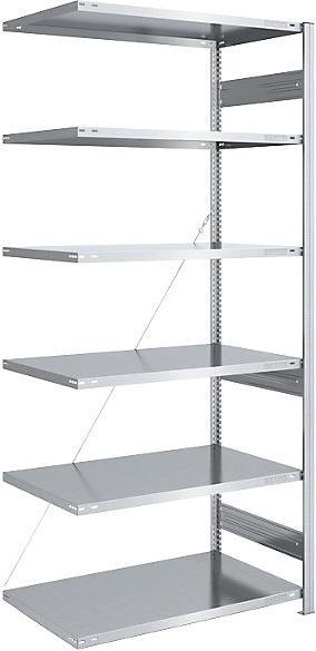 Actual product image eurokraft pro Boltless storage rack, galvanised, medium duty design
