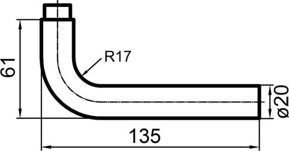 Image du produit Glutz Poignée de porte Thun 5057 (Poignée de porte)