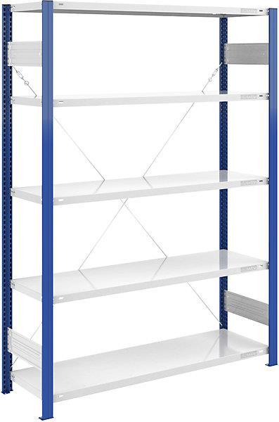 Actual product image eurokraft pro Storage boltless rack, shelf upright blue