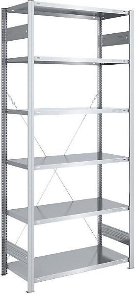 Actual product image eurokraft pro Storage boltless shelving unit, galvanised, lightweight construction