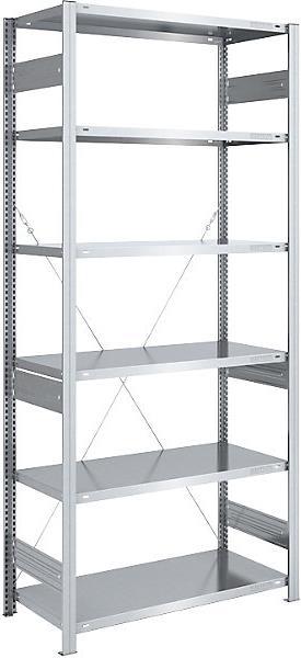 Actual product image eurokraft pro Boltless storage rack, galvanised, medium duty design