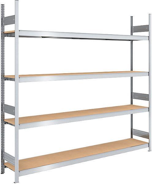 Produktbild kaiserkraft Grossfach-Steckregal mit Spanplatten