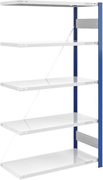 Actual product image eurokraft pro Storage boltless rack, shelf upright blue