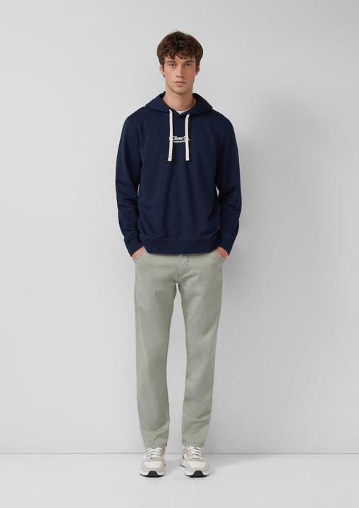 Produktbild s.Oliver Sweatshirt Kapuzenpullover aus Baumwollmix mit Label-Print (M)