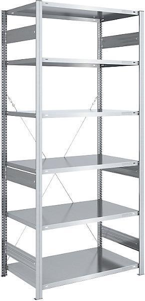Actual product image eurokraft pro Storage boltless shelving, galvanized, medium-heavy design