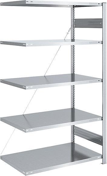 Actual product image eurokraft pro Storage boltless shelving, galvanized, medium-heavy design