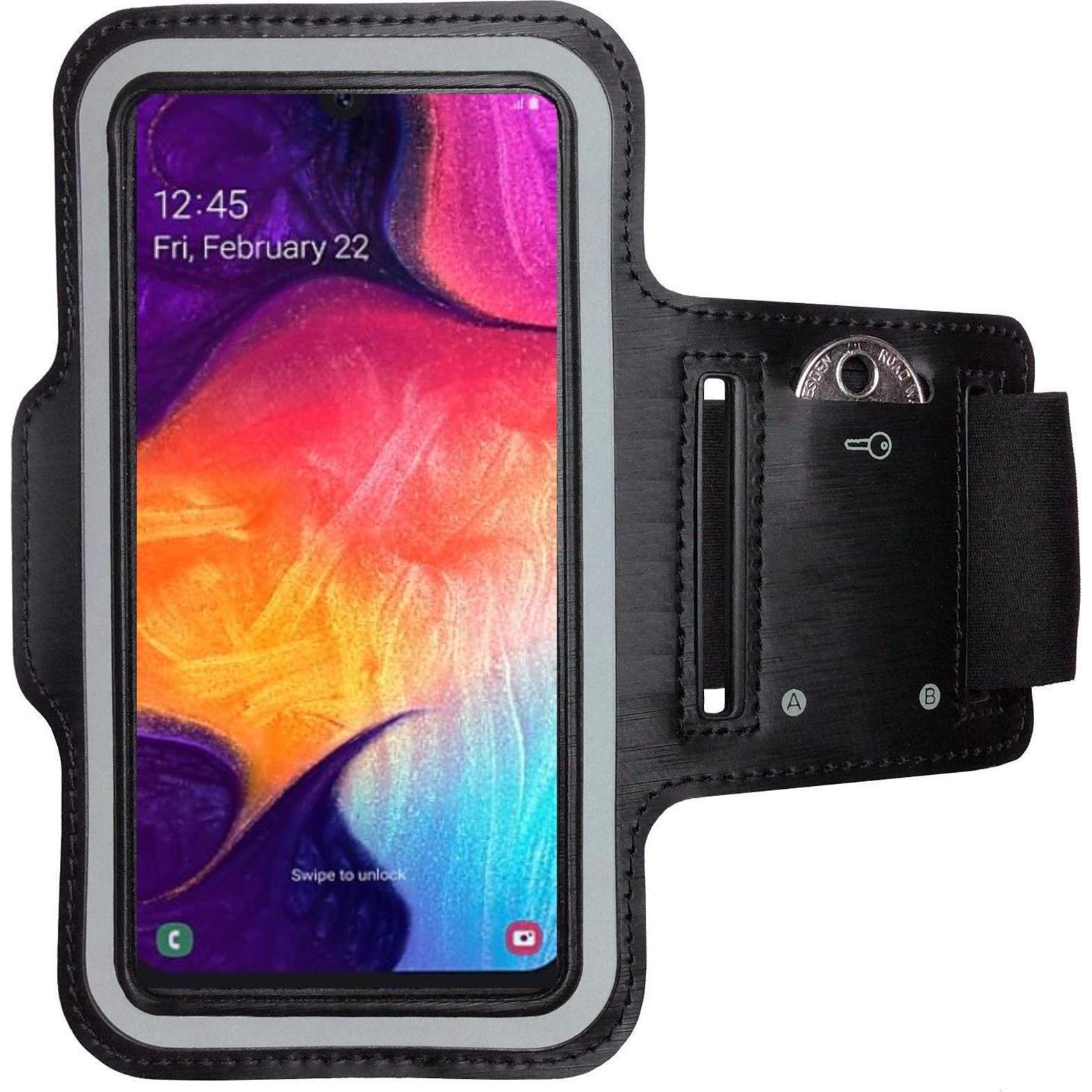CoverKingz Sportarmband für Samsung Galaxy A50/A30s, Smartphone Sportarmband, Schwarz