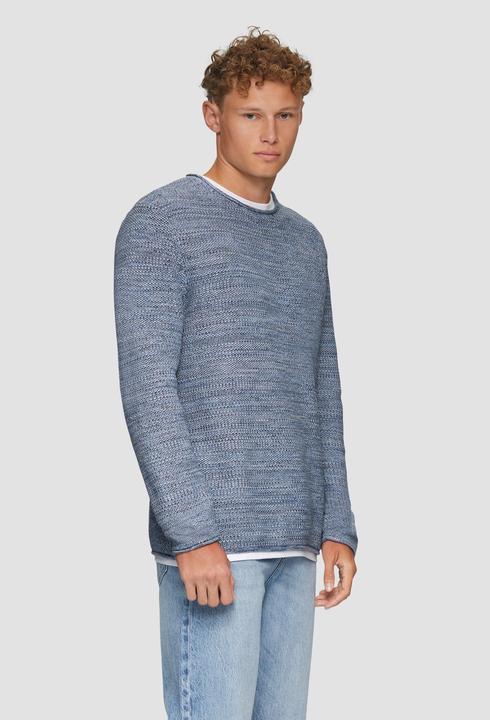 Actual product image S.Oliver Strickpullover Melierter Strickpullover mit Layering-Detail (L)