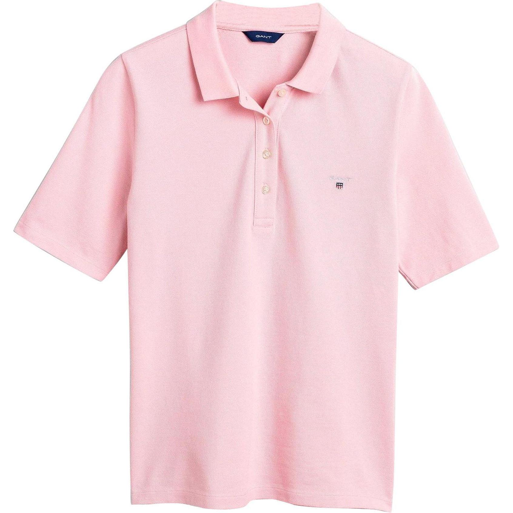 GANT, Damen, Shirt, Poloshirt Sportlich Bequem sitzend ORIGINAL PIQUE, Rosa, (XS)