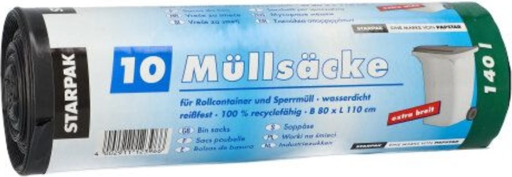 Produktbild Papstar 12396 Abfallbeutel (e) (10 x, 140 l)