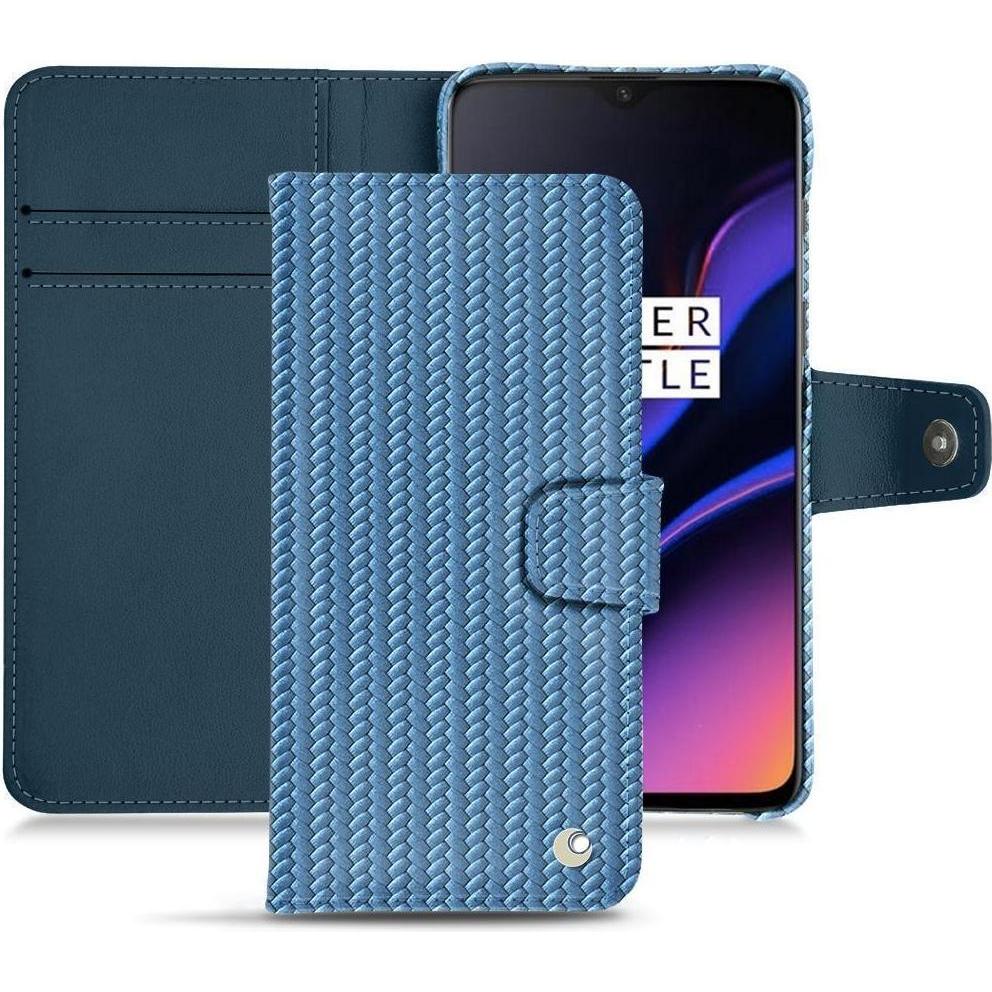 Thumbnail - Noreve Lederschutzhülle Wallet (OnePlus 6T), Smartphone Hülle, Blau
