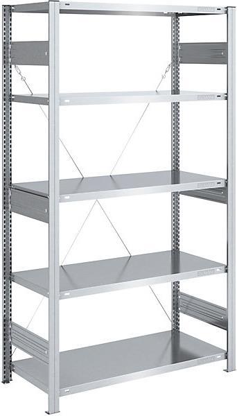 Actual product image eurokraft pro Heavy duty boltless shelving, galvanized