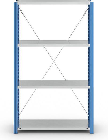 Actual product image eurokraft pro Shelf plug-in rack, blue / galvanized
