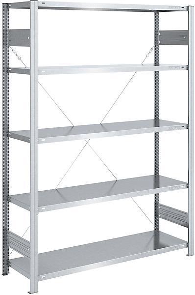 Produktbild eurokraft pro Grossfach-Steckregal, verzinkt