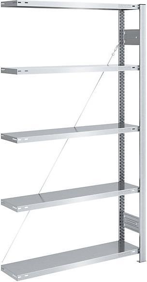 Actual product image eurokraft pro Storage boltless shelving unit, galvanised, lightweight construction