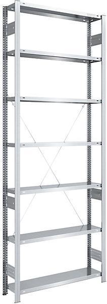 Actual product image eurokraft pro Boltless storage rack, galvanised, medium-duty design