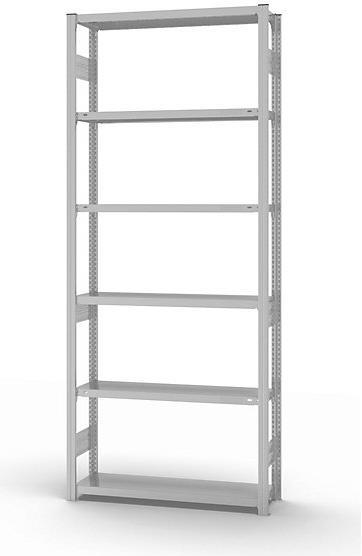 Actual product image eurokraft pro Push-in shelving system, medium-heavy design, plastic-coated