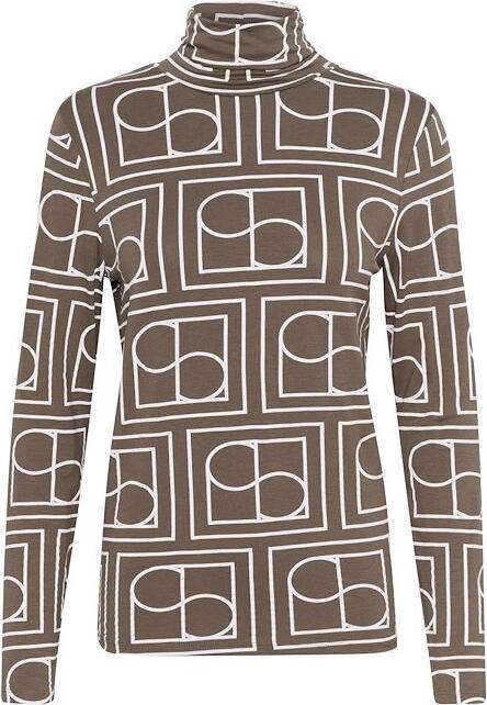 Coffee Quartz Monogram Print
