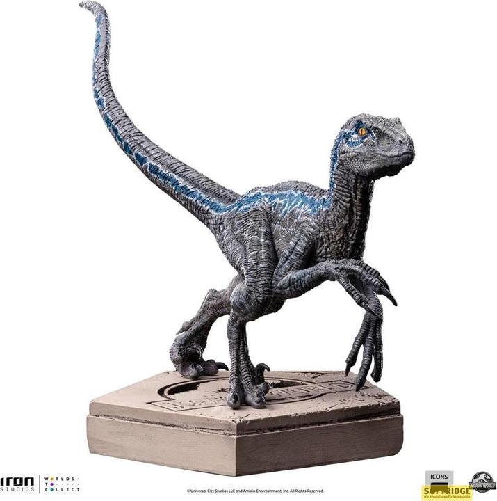 Iron Studios Jurassic World Icons statuette Velociraptor Blue 9 cm