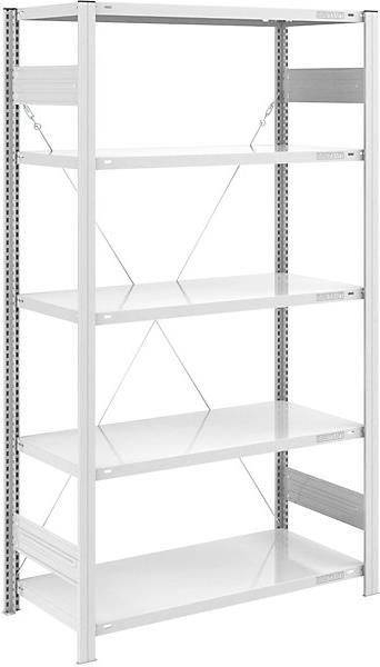 Produktbild eurokraft pro Lager-Steckregal, RAL 7035, Bauart mittelschwer