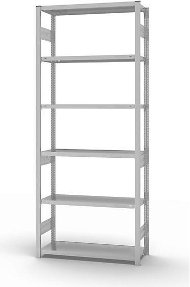 Actual product image eurokraft pro Push-in shelving system, medium-heavy design, plastic-coated