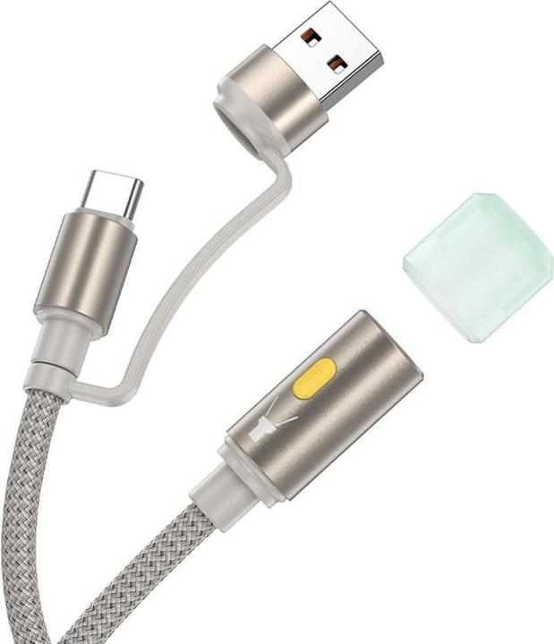 Immagine prodotto Hoco Cable cable USB A / Type C to LED light UA38C gold (USB 3.0)