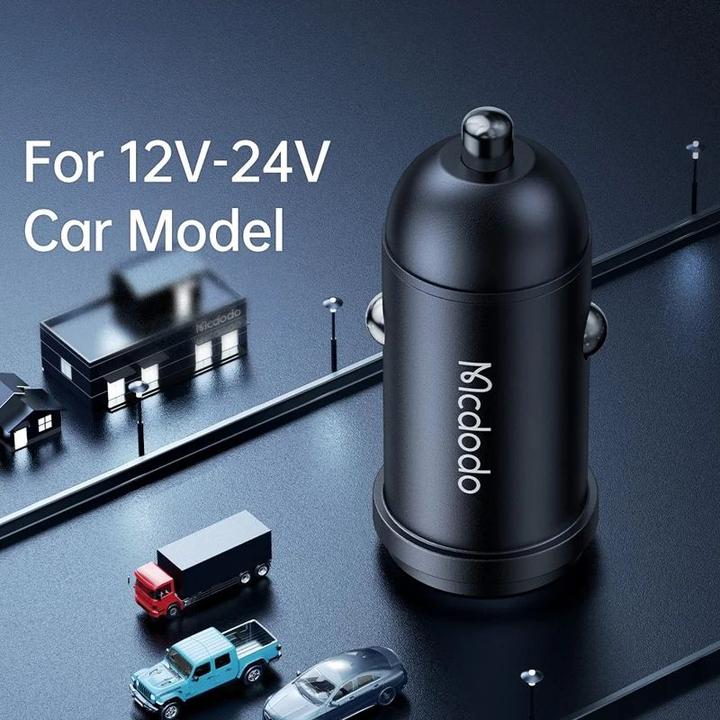 Produktbild Mcdodo CC-7491 car charger, 1x USB-C, 30W (black)