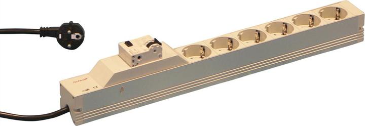 Actual product image Schroff Power strip (6x, CEE 7/3, 2 m)