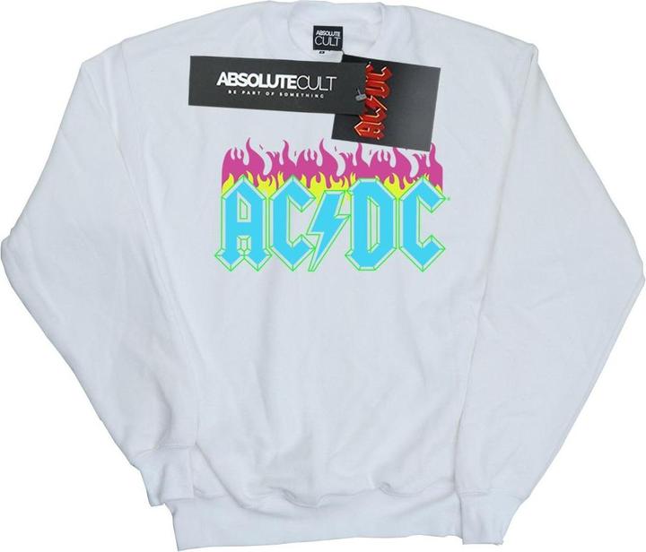 Produktbild AC/DC Neon Flames Sweatshirt Mädchen (116)