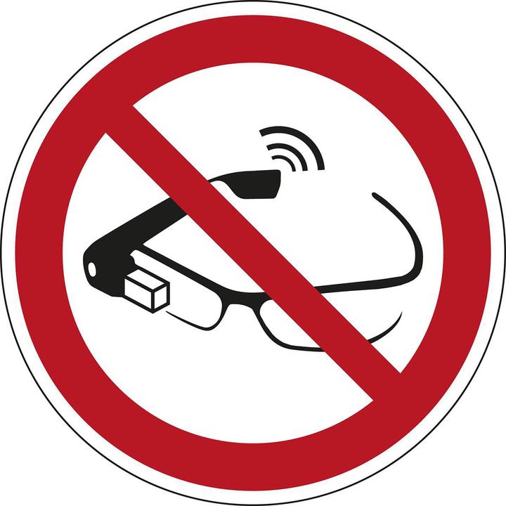 Image du produit Brady Panneau de sécurité ISO - utilisation de lunettes de données interdite