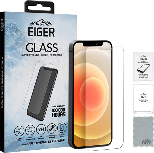 Actual product image Eiger Mountain Glass Clear (1 pcs., Apple iPhone 12 Pro Max)